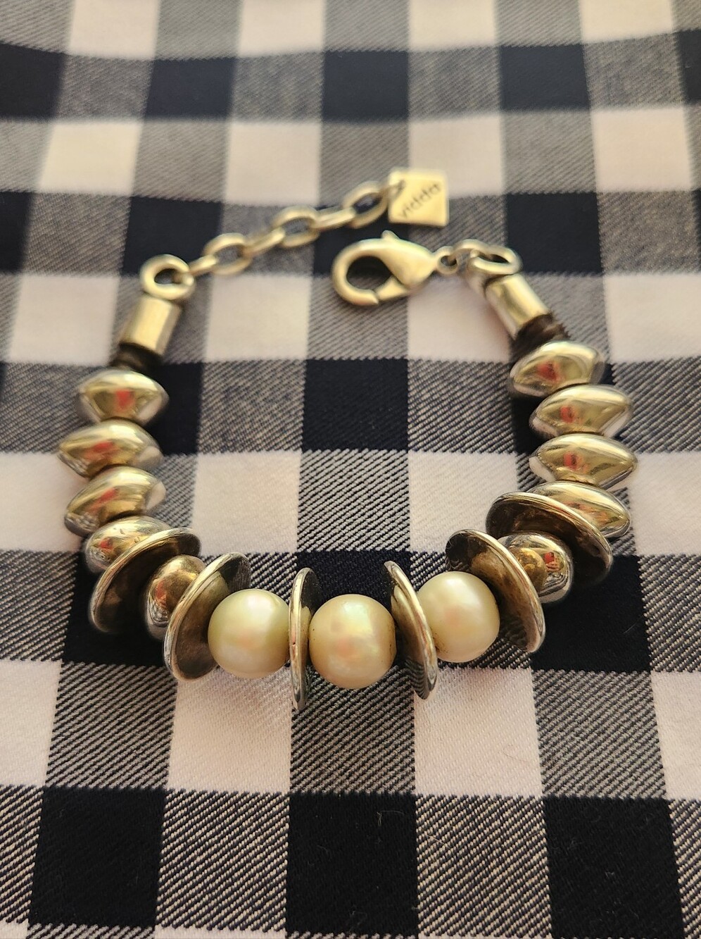Gold-Tone Pearl Bead Bracelet - Women's Jewelry